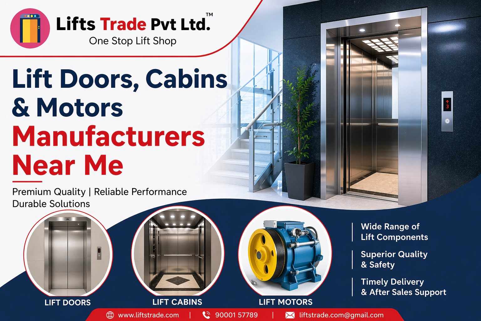 Lift Doors & Cabins and Motors Manufacturers Near Me