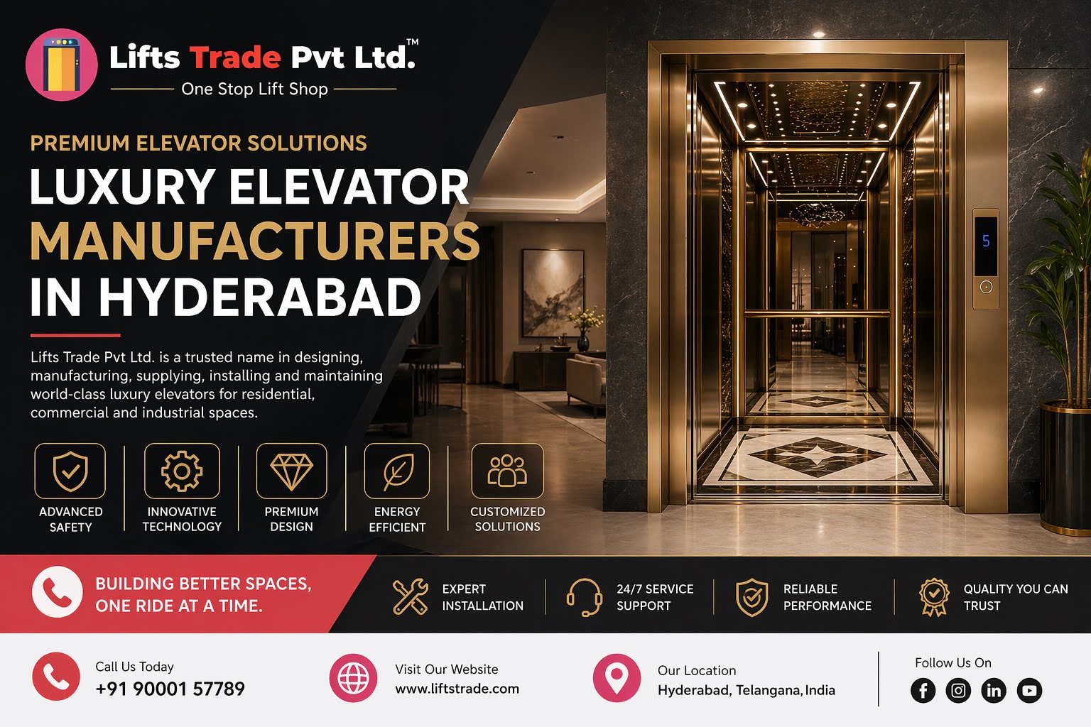 Luxury Elevator manufacturers In Hyderabad Luxury Elevator manufacturers In Hyderabad