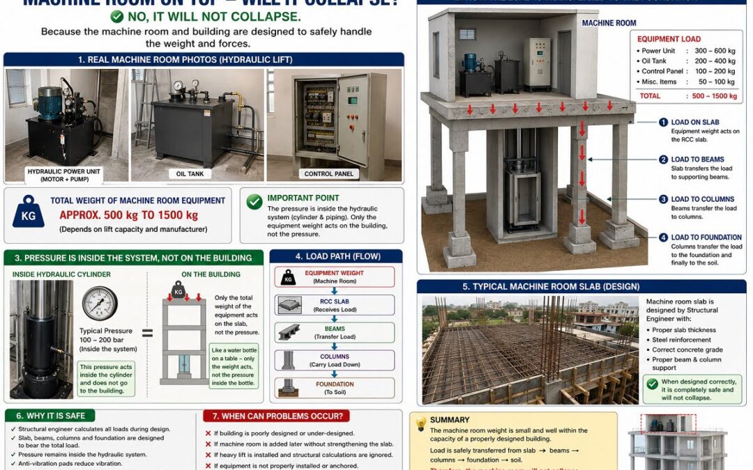 Will an Elevator Machine Room Collapse? Understanding Load Transfer and Structural Safety
