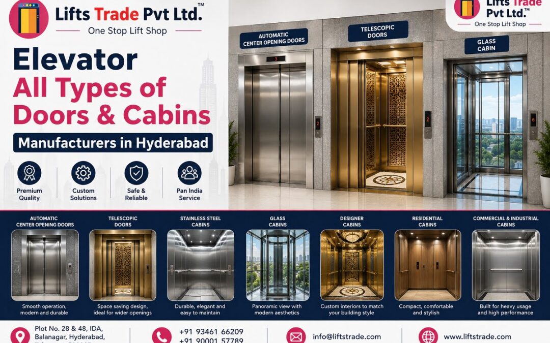 Elevator All Types of Doors & Cabins Manufacturers in Hyderabad